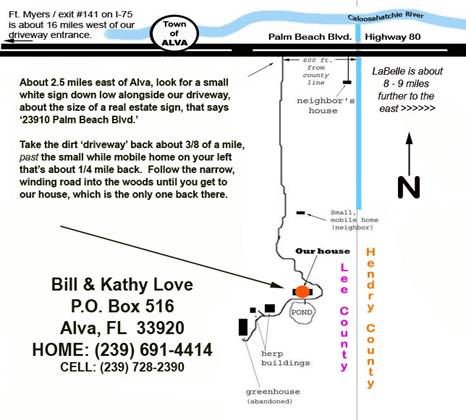 MAP to B & K Love's home, cropped
